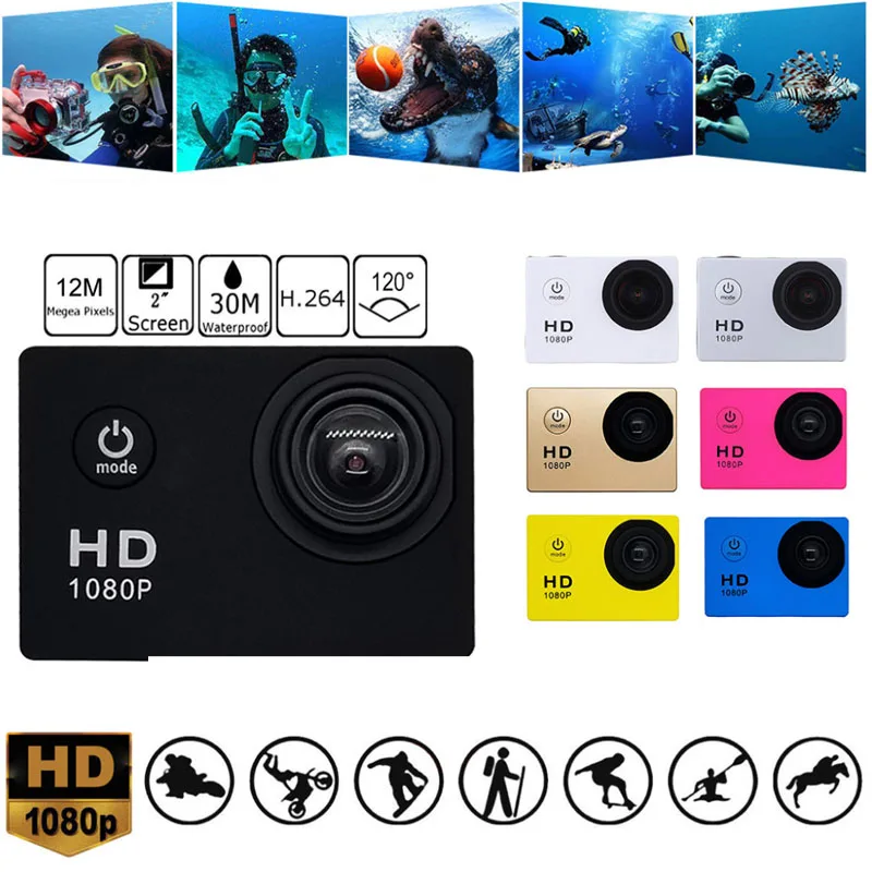 

Mini dv camera 1080p hd camcorder outdoor sports cam 30m waterproof underwater mini wide angle 140 degree video recording camera