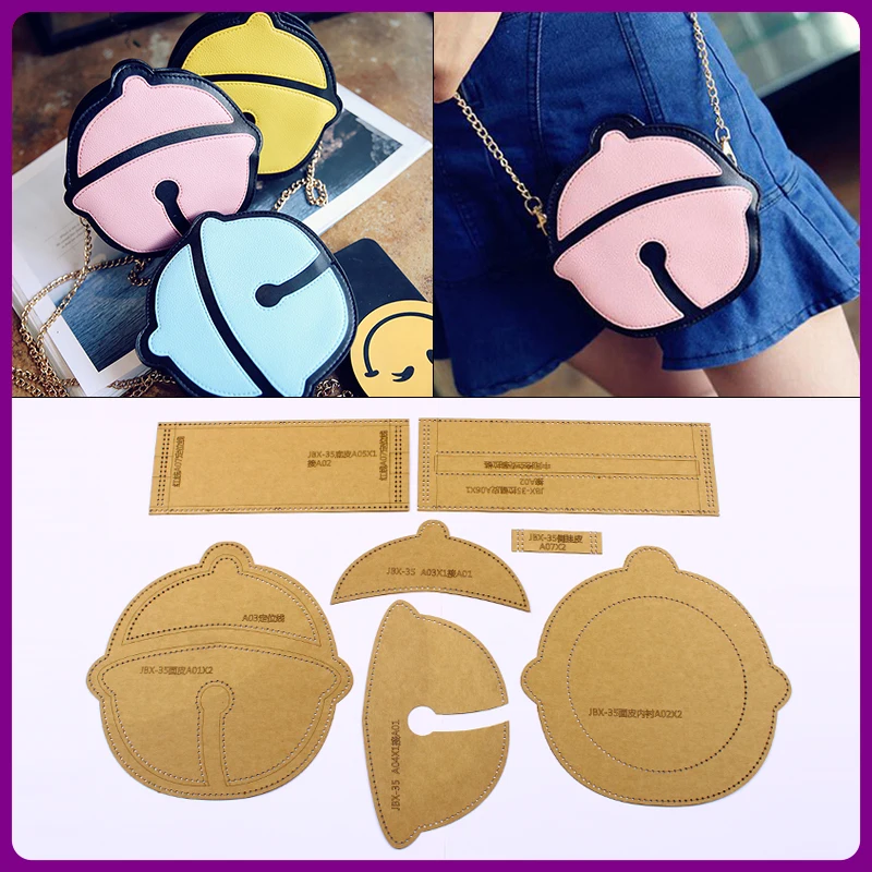 1 компл. Мультфильм одно плечо сумка кроссбоди мешок DIY ручной кожаный дизайн