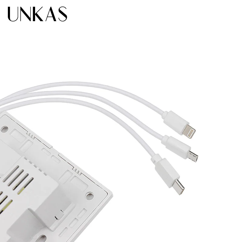 UNKAS универсальный стандарт 2.1A USB настенная розетка домашнее зарядное устройство 2