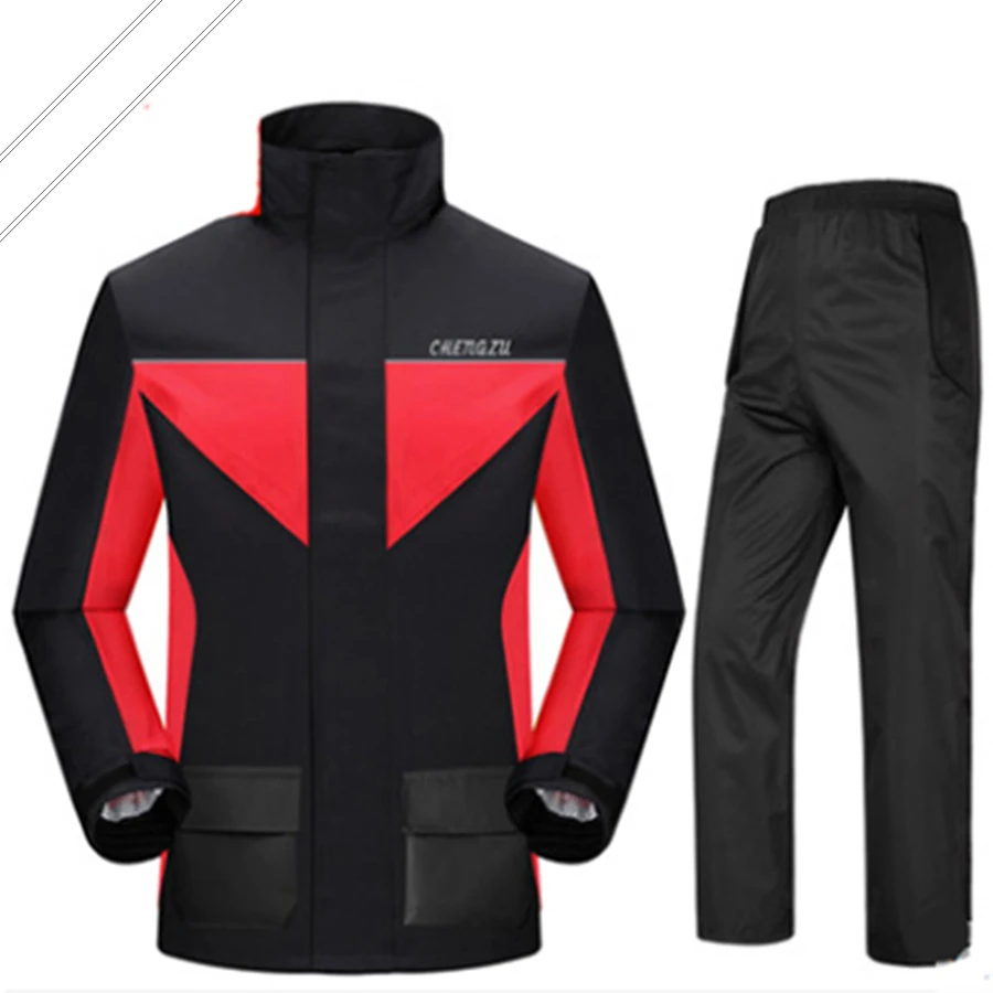 Водонепроницаемый костюм Непромокаемый мотоциклетный непромокаемый дождевик с