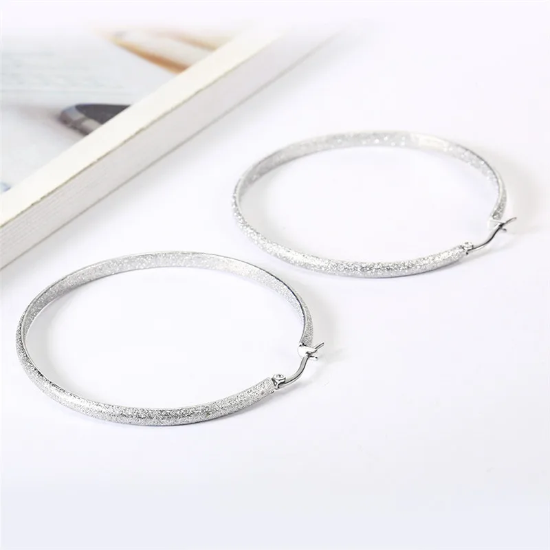 OUFEI очаровательные серьги-кольца Женские Ювелирные изделия из нержавеющей стали