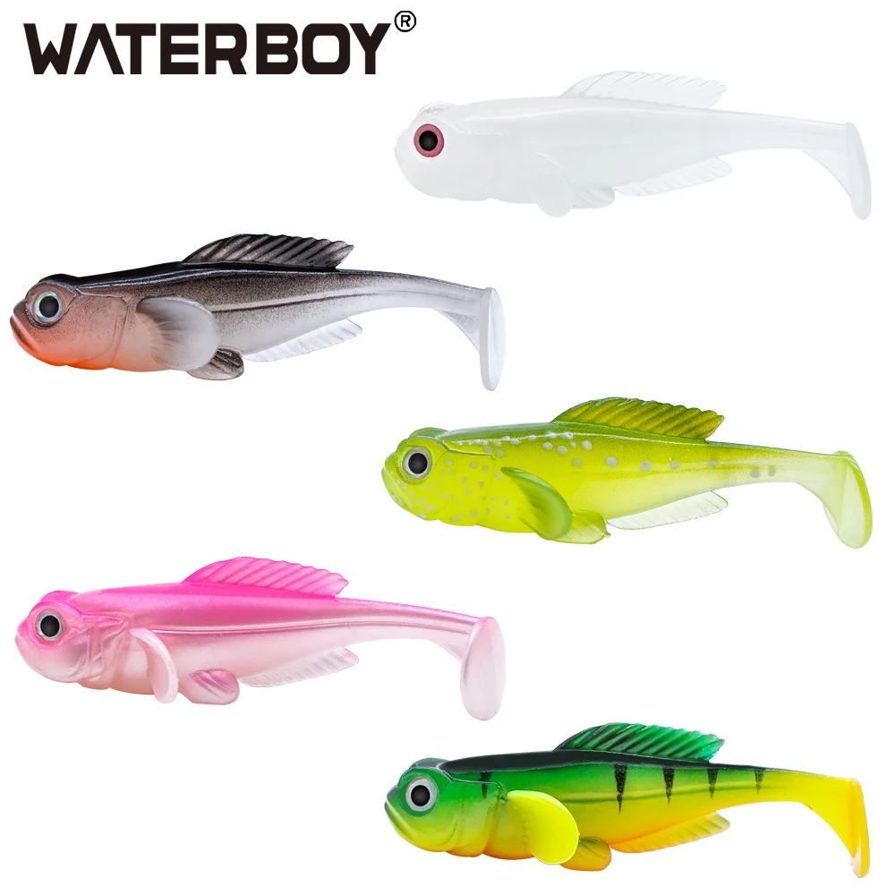 5pcs/Pack Goby Paddle Soft Bait  80mm 9.5g  New Swimbait Ultra Realistic Design Fish Lure Finest Detailed Softbait Fishing Lure