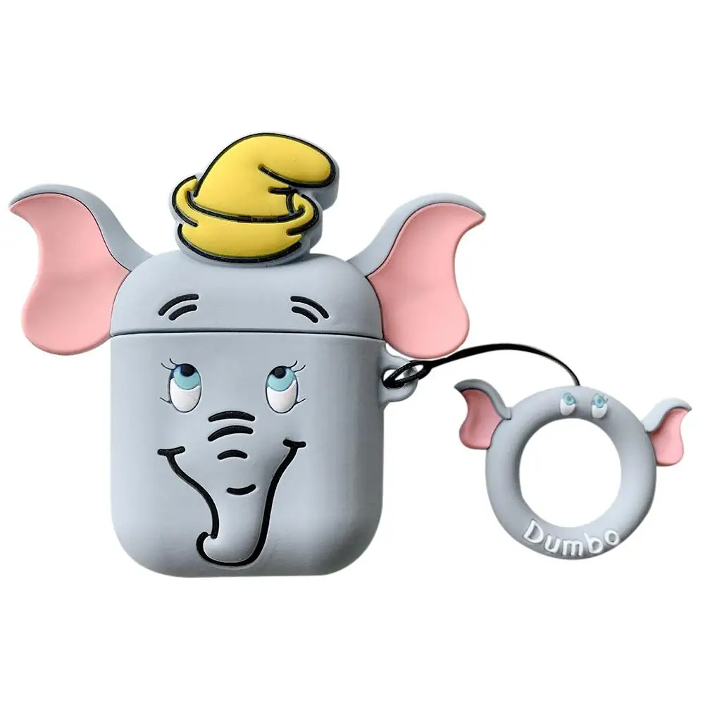 Bluetooth Headset Case Stereo Dumbo Rubber Protective Cover For Airpods 2 With Hook | Электроника
