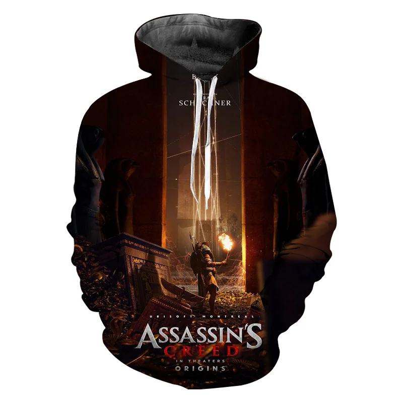 Толстовка с капюшоном в стиле Assassin's Creed уличная одежда толстовки мужские Sudaderas