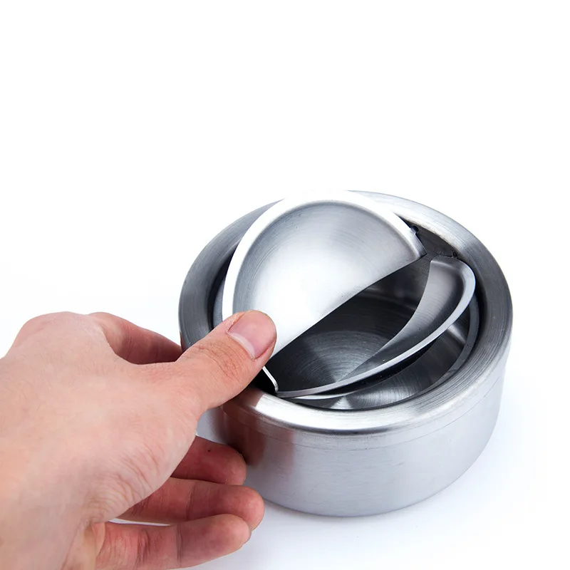 

Пепельница из нержавеющей стали с крышкой