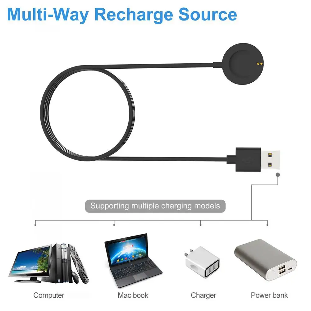 

USB-кабель для зарядки умных часов, 3 фута