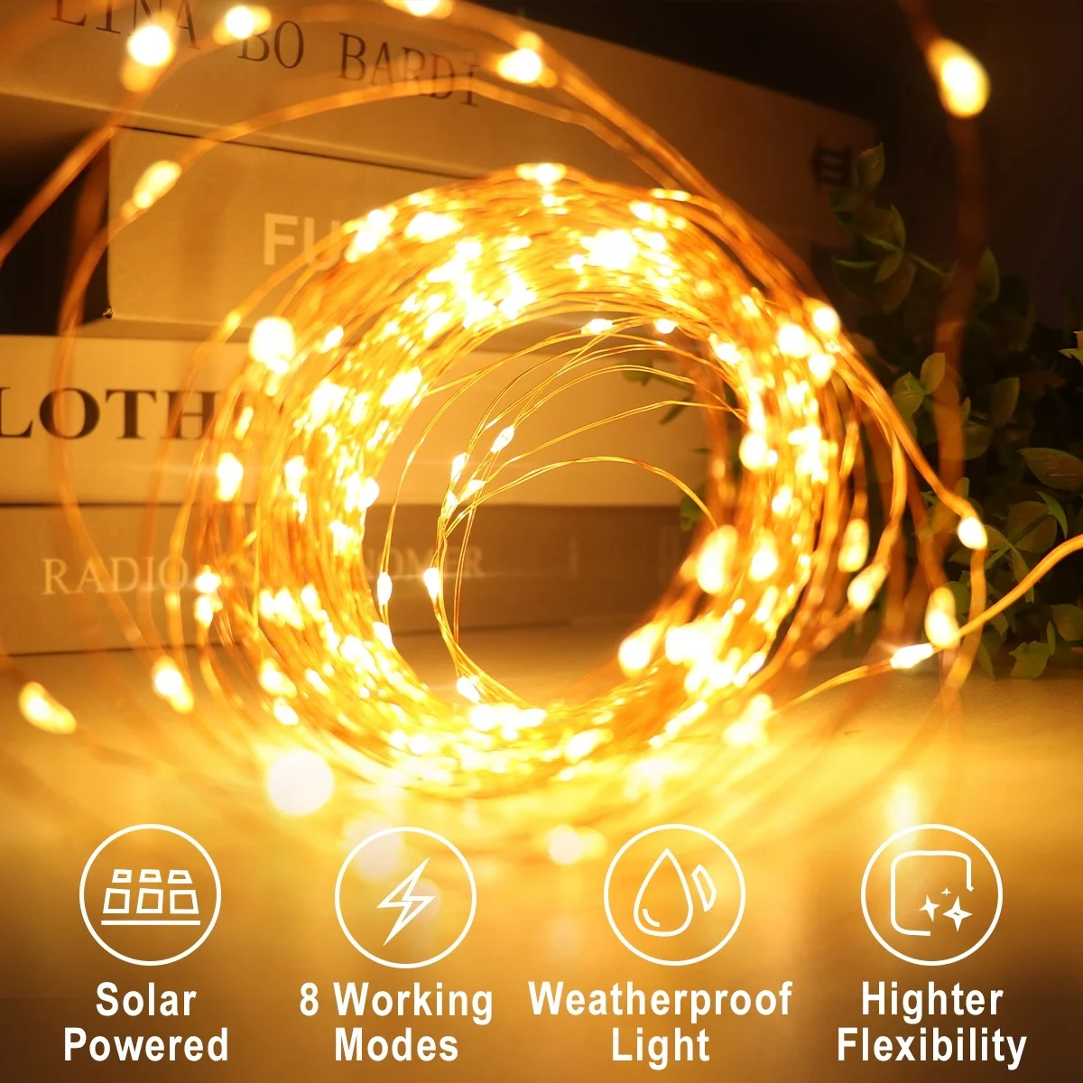 

LED String Lights Fairy Holiday Christmas Party Garland Solar Garden Decor Waterproof Lights 10M 20M 30M LED Solar Lamp Outdoor