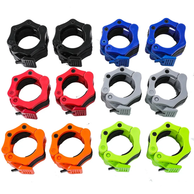 

1pc Barbell Lock 5cm Barbell Collar Clips Dumbbell Buckle Clamp Weight Lifting Bar Gym Dumbbell Accessories