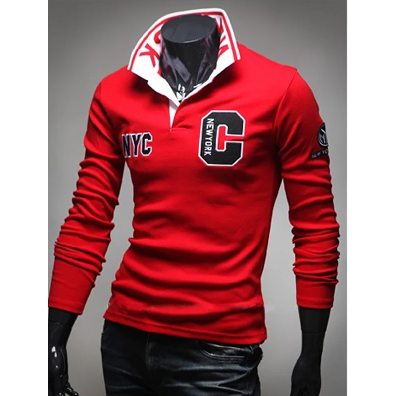 Лидер продаж новинка 2017 модная брендовая мужская рубашка поло Однотонная с