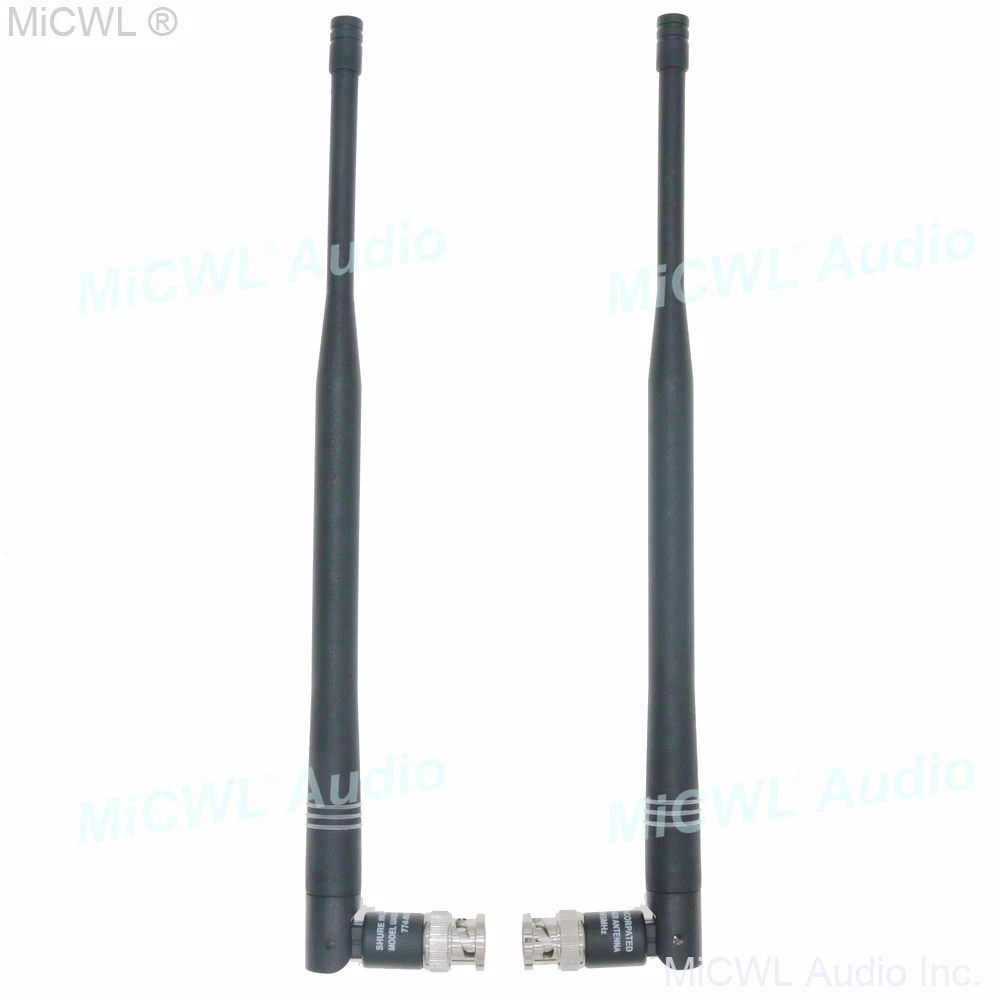 2pcs Screw Bayonet BNC Antenna Aerial for Shure ULX SLX UR24D Sennheiser G2 G3 G4 Wireless Receiver