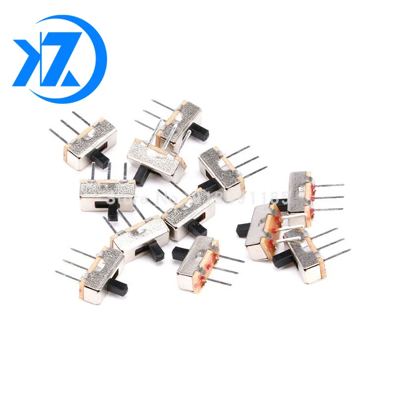 20Pcs SS12D00 Interruptor on-off mini Slide Switch 3pin 1P2T 2 Position High quality toggle switch Handle length:3MM/4MM/5MM/6MM |