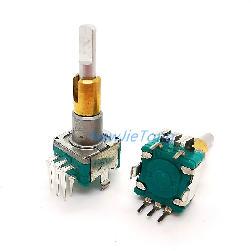 

1pc EC11 Encoder EC11EBB24C03 Dual-Shaft Axis with Push Button Switch 30 Position 15 Pulse 8Pins 25MM Handle Length Half Shaft