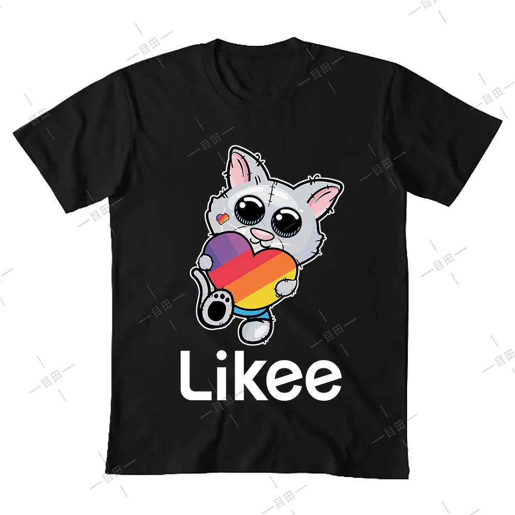 Likee футболка для приложения likee heart ca 2020 классная подарочные футболки|Мужские