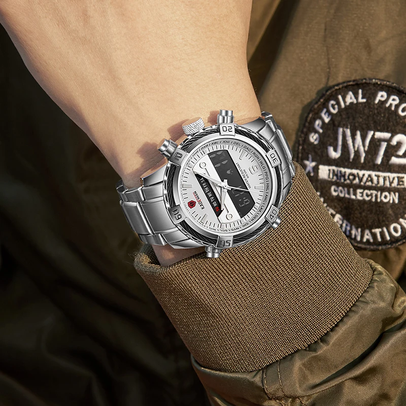 KADEMAN новинка мужские часы с двойным движением спортивные Топ бренд роскошные