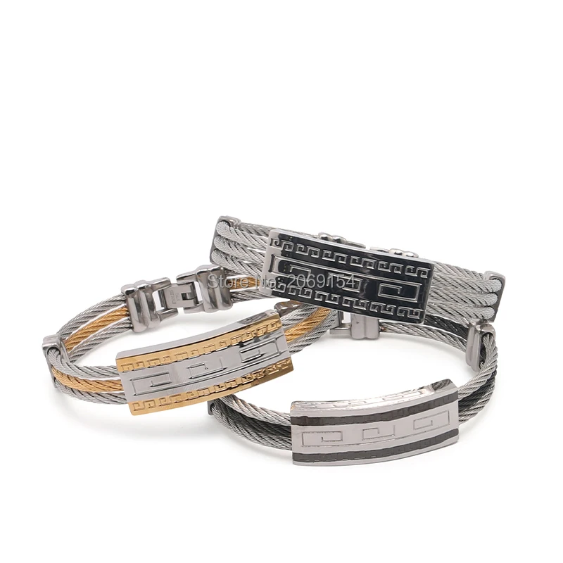 Мужской браслет очаровательное ювелирное изделие Золотое запястье из