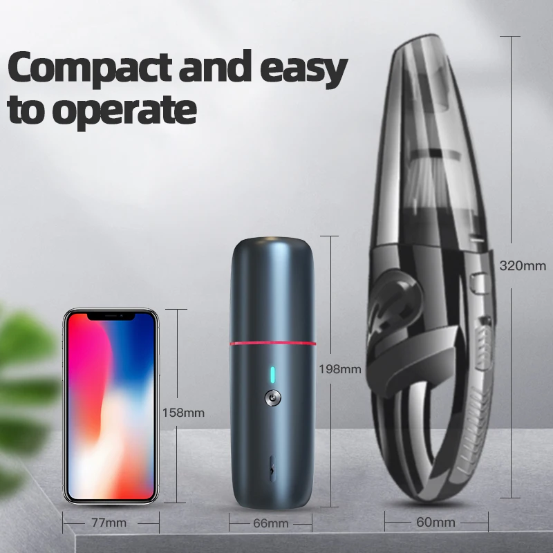 Автомобильный Ручной вакуумный Беспроводной Мощный циклонный всасывающий