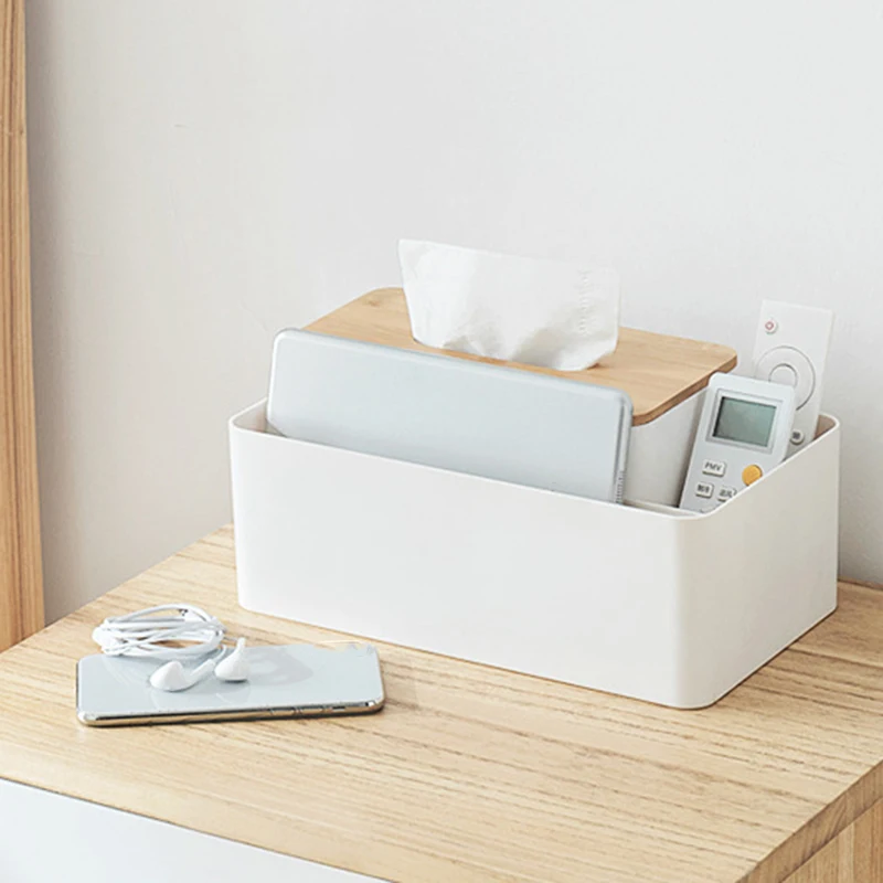 

Multifunction Tissue Box Rectangular Facial Tissue Holder for Dining Room, Kitchen, Bedroom Dressers and Home DCor