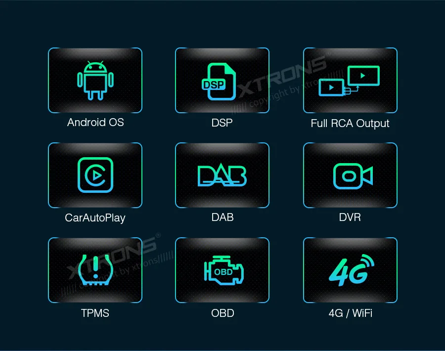 XTRONS Универсальный " DSP 2 din новейший Android автомобильный мультимедийный плеер радио стереосистемы 1080p видео руль gps DVR без DVD
