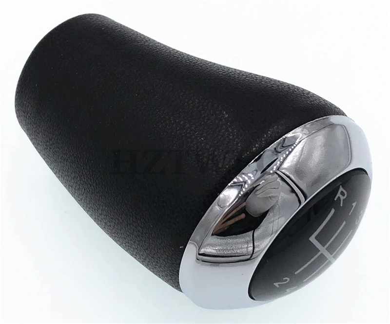 Высококачественная хромированная кожа 6 скоростей Ручка Переключения рулевого