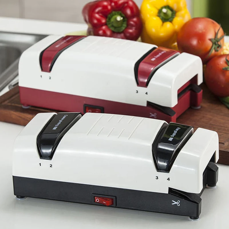 

220V Electric Knife Sharpener Professional Automatic Knife Sharpener Machine Fast Grinder Whetstone Kitchen Tools for Scissors