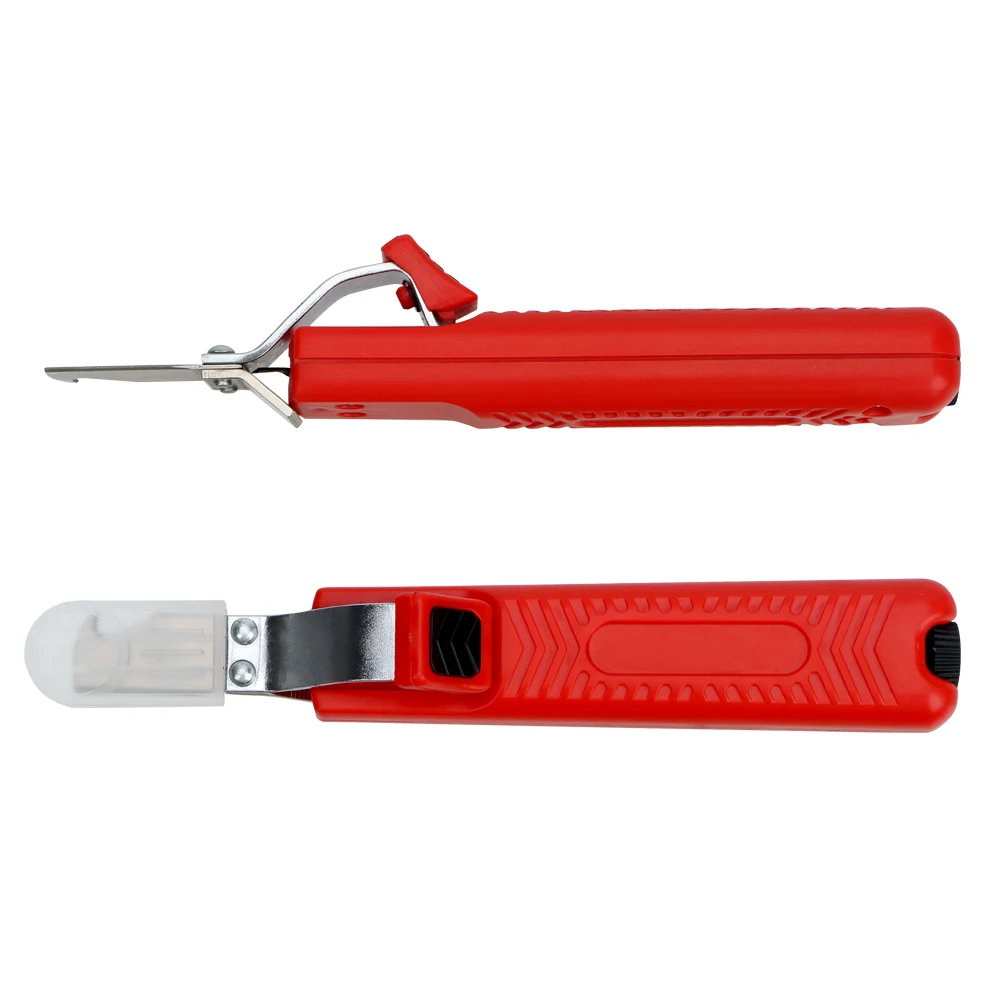 

DIYWORK Wire Stripper Knife PVC Cable Rubber Handle Adjustable 8-28mm Insulation Stripper Cable Stripper