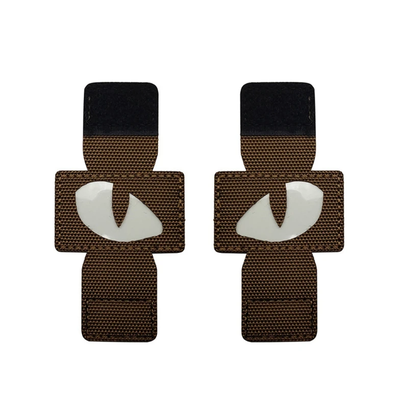 

Cat Eyes Morale Nightlight Fluorescent Patch Military Army Evil-Eyes Luminous Glow in The Dark Travel Backpack Hat Tags
