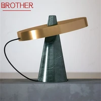 brother nordic luxury table lamp contemporary design led desk light for home bedroom decoration