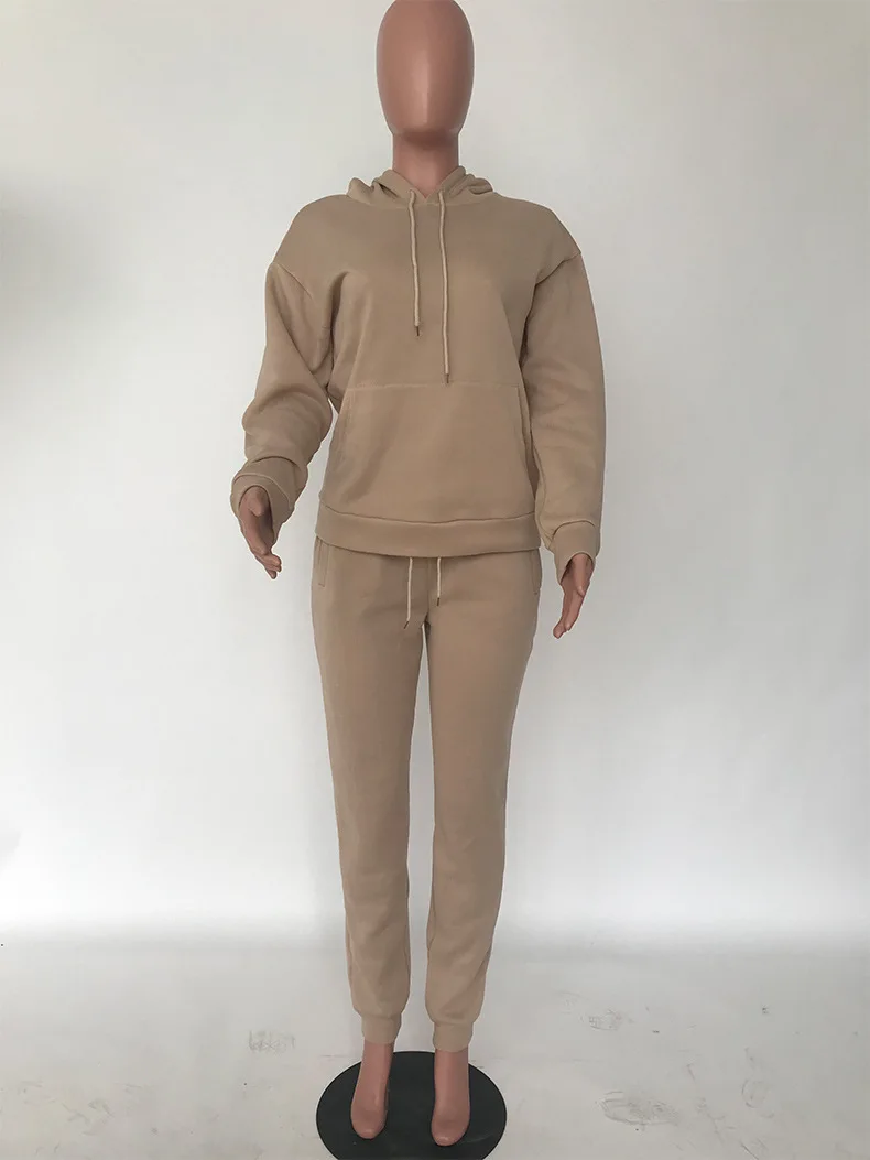 

Winter Two Piece Set Tracksuit Long Sleeve Tops Pants Sets Leisure Lounge Wear Suit 2Pcs Outfits for Women Sweatsuits Outfits