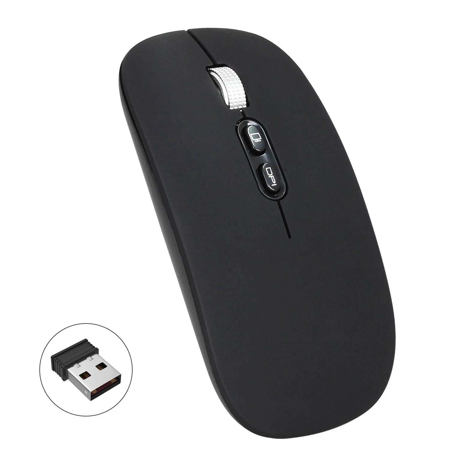 

Wireless Mouse Rechargeable Mouse USB Connection 1600DPI 2.4GHz Optical Mute Laptop Notebook Office Gaming Mouse