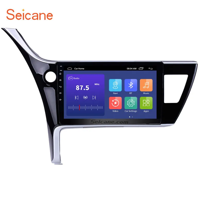 Система GPS навигации Seicane Android 9 1 для Toyota Corolla (LHD) 2017 с 10 дюймовым экраном Bluetooth HD