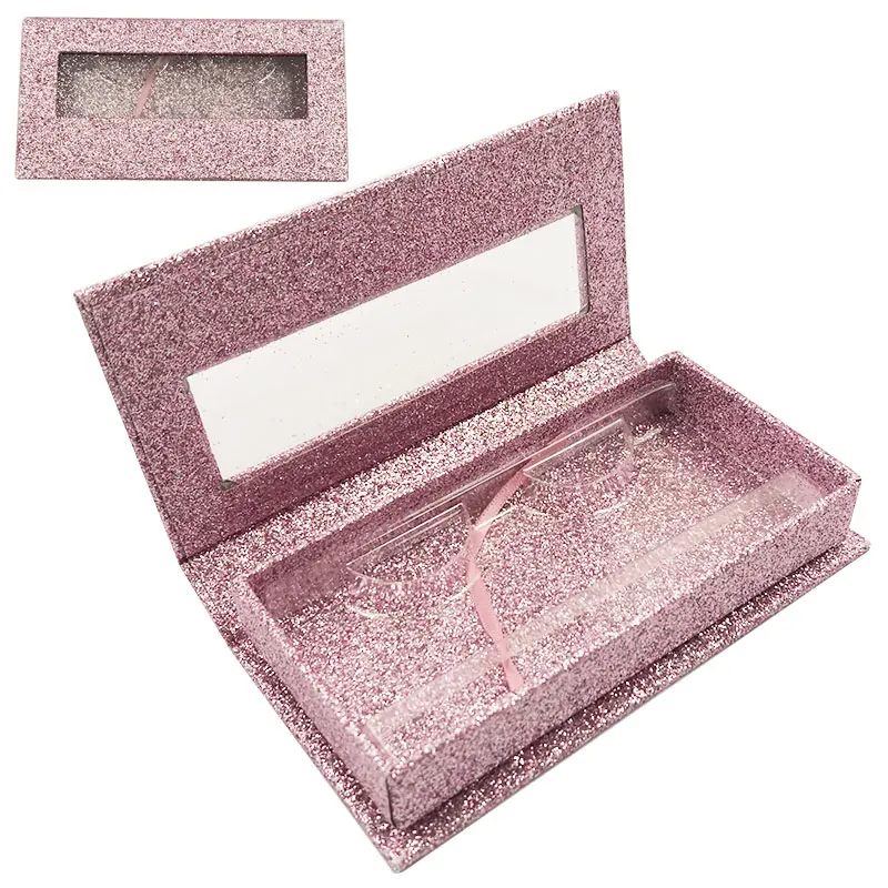 

Eyelash Packaging Box Lash Boxes Package Custom Logo 3d Rectangle Faux Cils Holder Makeup Customize Gift Private Case Vendor