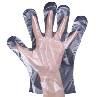 100pcsset disposable gloves one off plastic gloves restaurant bbq transparent eco friendly pe gloves kitchen garden accessories