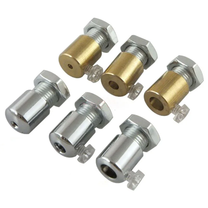 

30pcs Material Iron /Copper 2/4/6mm Steel Wire Rope Fixator Steel Cable Grip Wire Clamp M10 Tooth DIY Lighting Accessories