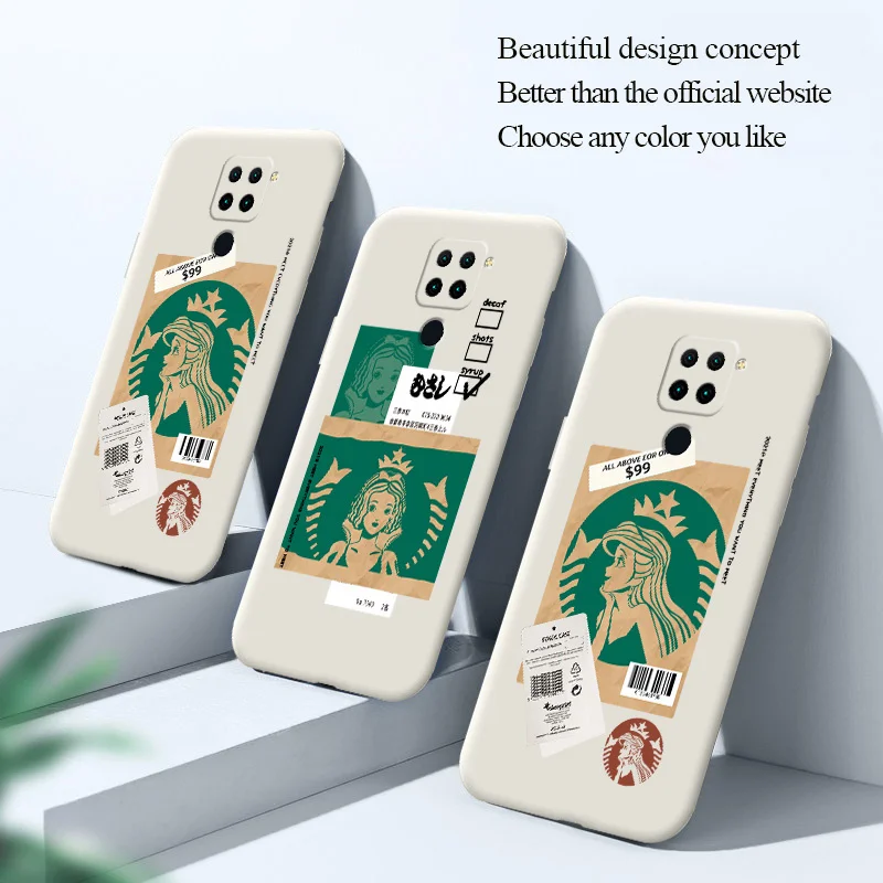 

Simple Princess Phone Case For Xiaomi Redmi 9 9A Note 9 9T 8 7 Pro K40 K30 K20 Liquid Silicone Cover