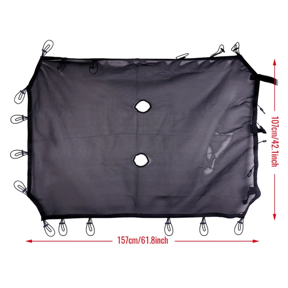 Mesh Sunshade Fit for Jeep 2007- Jeep Wrangler JK JKU Jeep JK Front Shade Plain Protection Heat Shield Windshield Visor