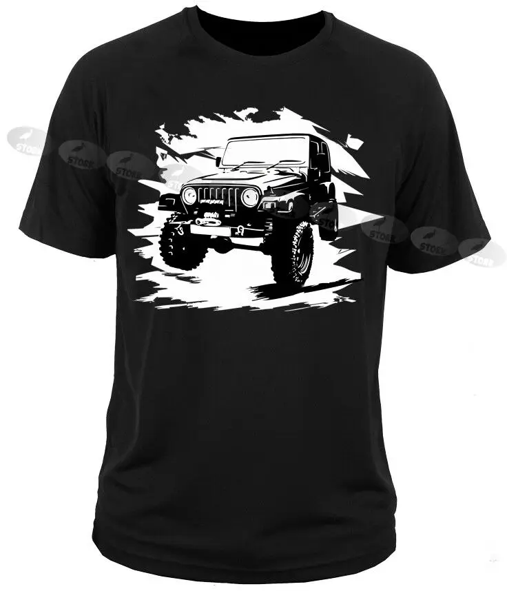 Футболка WRANGLERs джип Rubicon внедорожный 4x4 Grand Cherokee|Мужские футболки| |