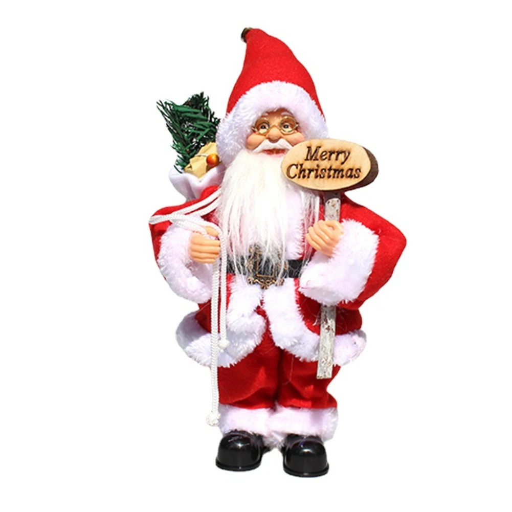 

Festive Christmas Ornaments Santa Claus Electric Music Doll Christmas Gift Gift Window Decoration Holiday DIY Decorations