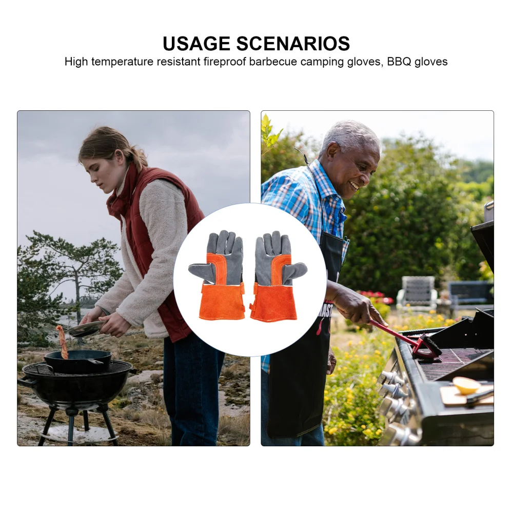 

1 pair of Oven Mitts Microwave Mitts Heat Resistant Baking Mitts