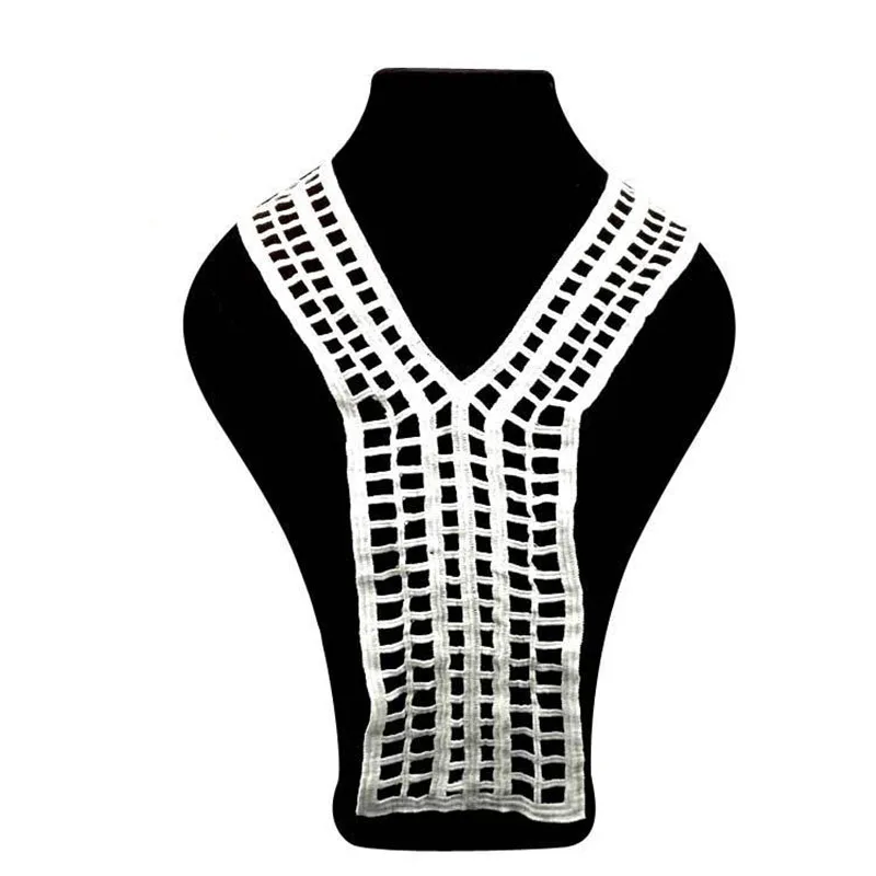 

5 шт. кружевной ткани декольте воротник аппликации DIY Лоскутная белая одежда свадебное платье Шитье ремесла для одежды аксессуары