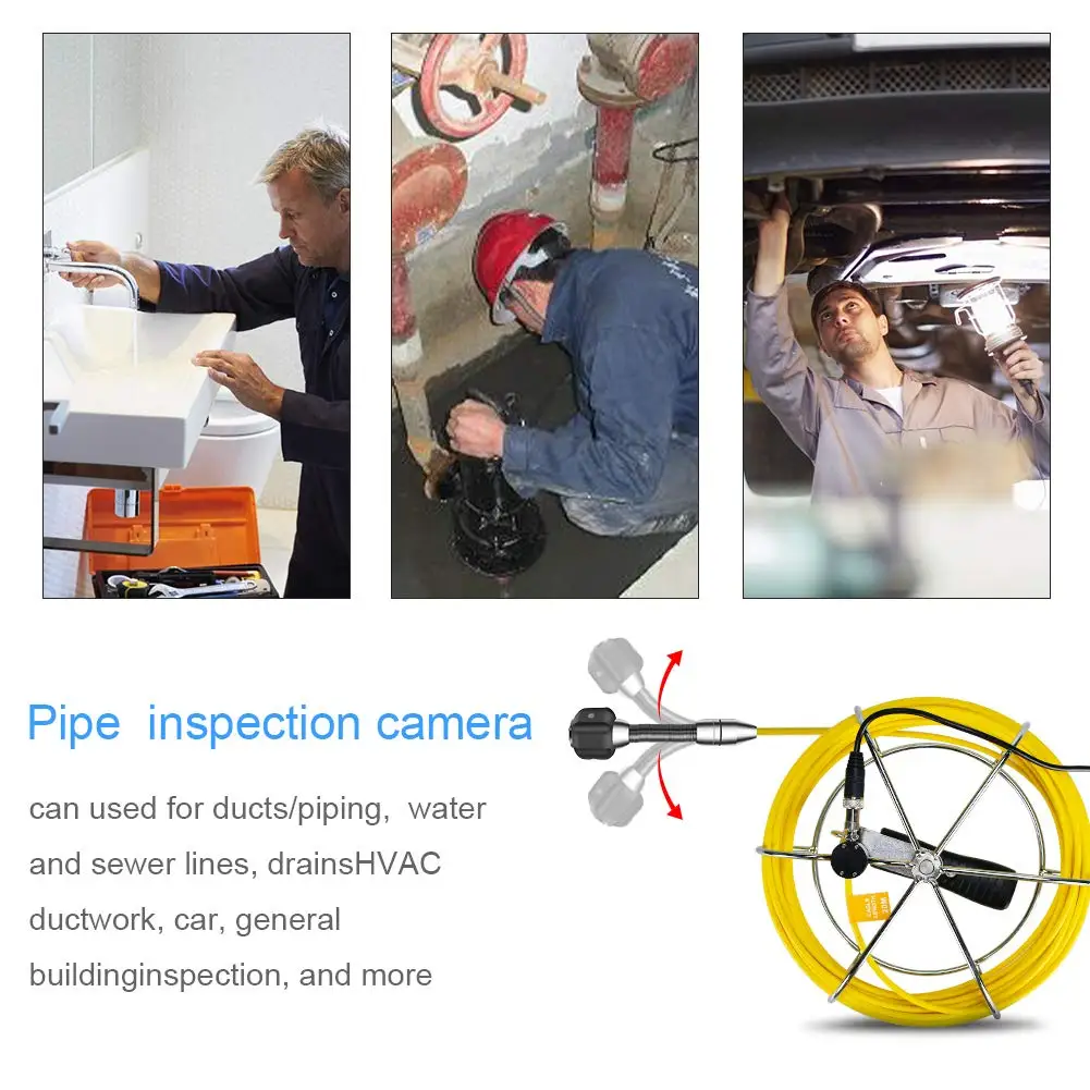 Камера для обследования канализационных труб промышленный эндоскоп дренажа