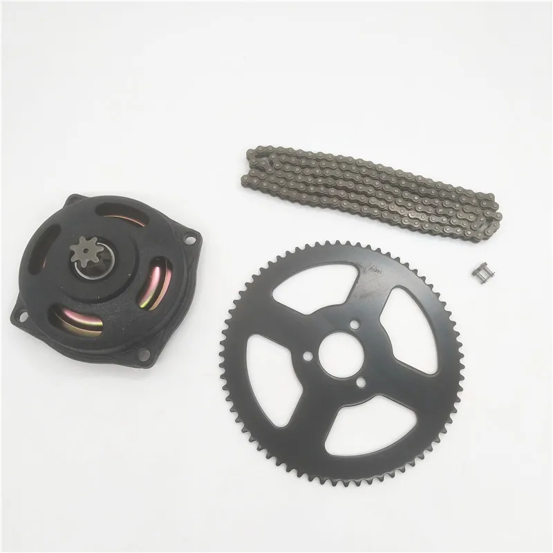 Мини Мото 47cc 49cc Drive Системы 25H 144 звеньев цепи с 6 7 тгир коробка и задний 68T