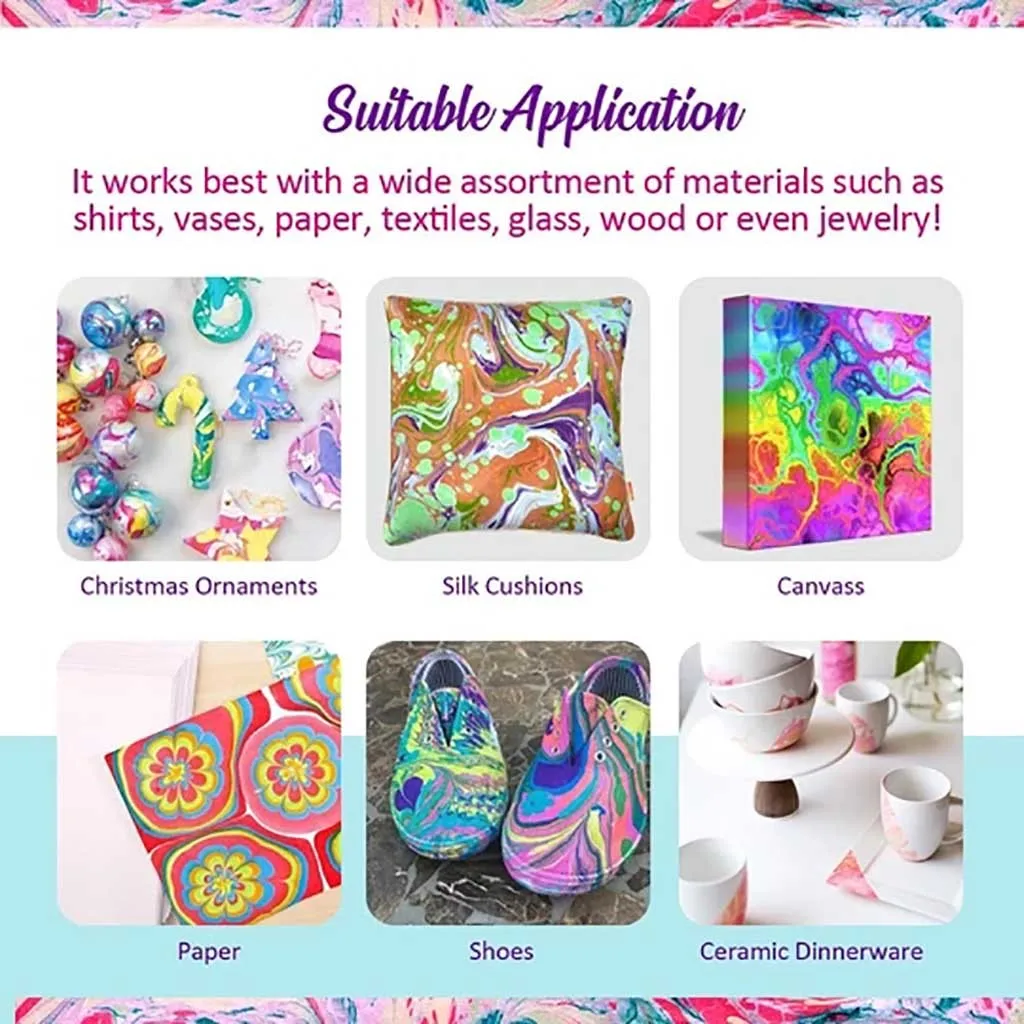 Набор для покраски Marbling 45 # сделай сам набор рисования акварелью творчества