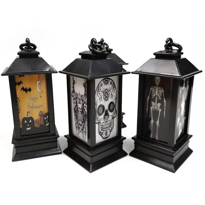 

LED Colorful Halloween Lantern Lamp Portable Hanging Night Light Horror Decoration Hanging Pumpkin Witch Lantern Halloween Gifts