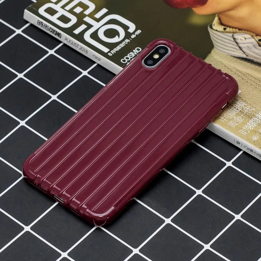 Нескользящий чехол для телефона iPhone 11 Pro MAX кожаный мягкий силиконовый из ТПУ 6 6s 7 8