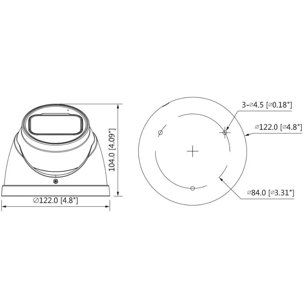 Dahua IP camera 8MP IPC-HDW5831R-ZE security with POE network | Camera