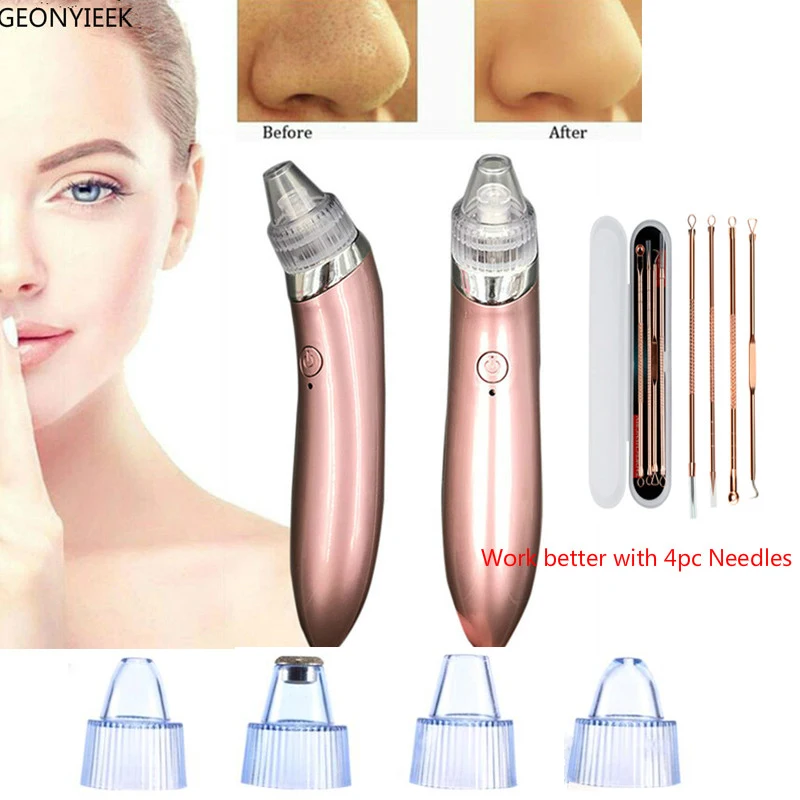 Электрический Acne Remover точка Нуар угрей вакуумный экстрактор инструмент черные пятна очиститель пор для ухода за кожей лица Lift Blemish удаления