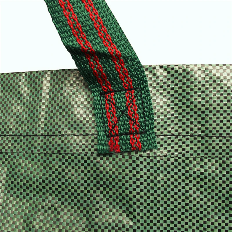 

3pcs Garden Weed Bags Reuseable Heavy Duty Gardening Bags Lawn Pool Garden Leaf Waste Bag (Green)