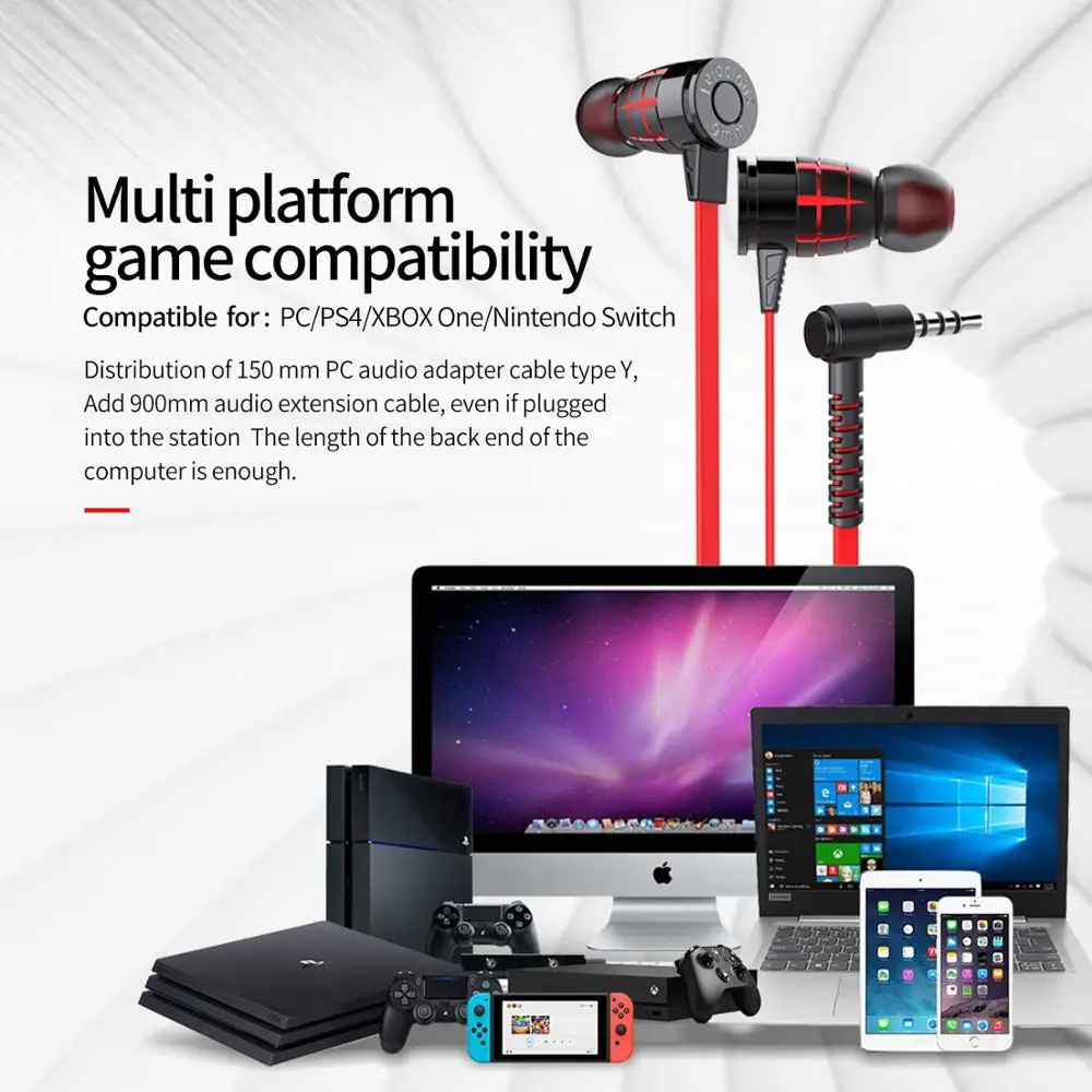 PLEXTONE G25 Игровые наушники 3 5 мм в ухо Проводная гарнитура с микрофоном стерео для