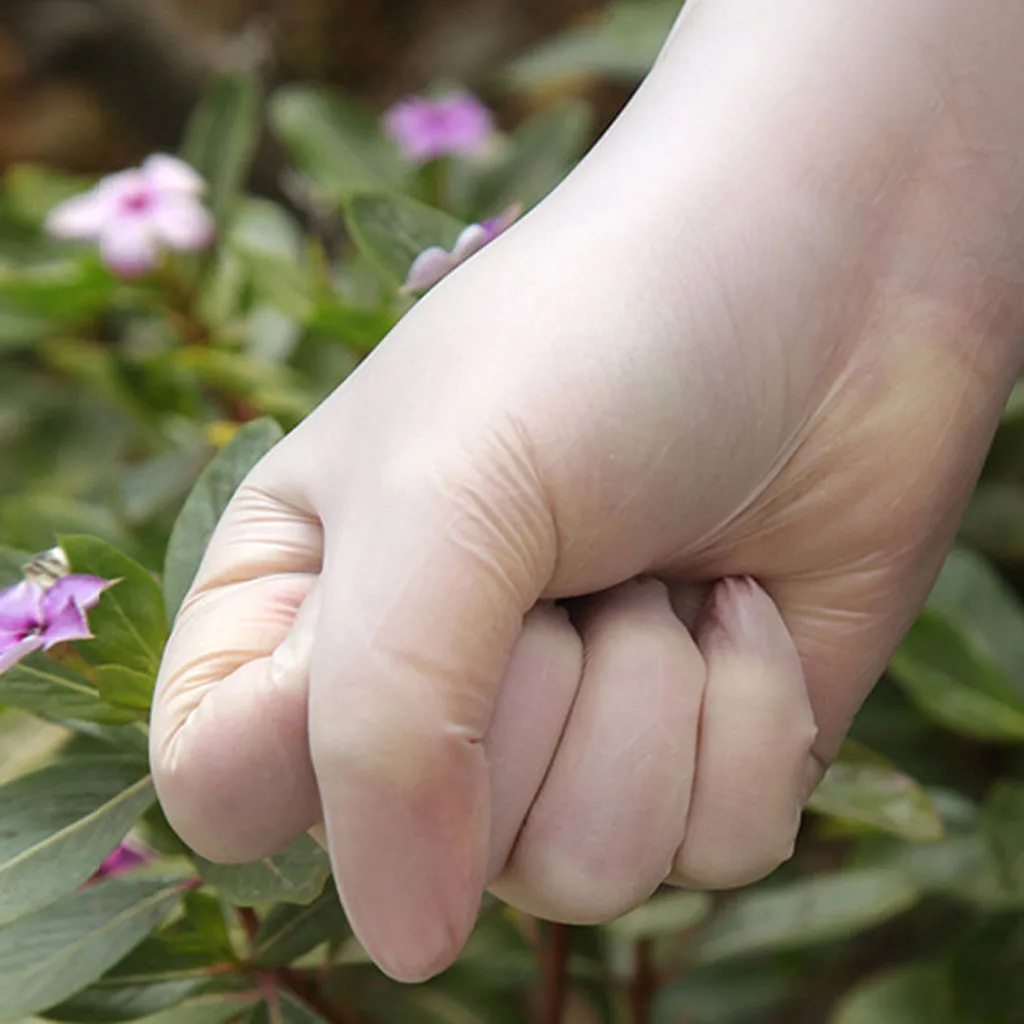 Environmental protection PVC disposable gloves hygienic transparent food grade fingerprint touch screen isolation | Аксессуары для