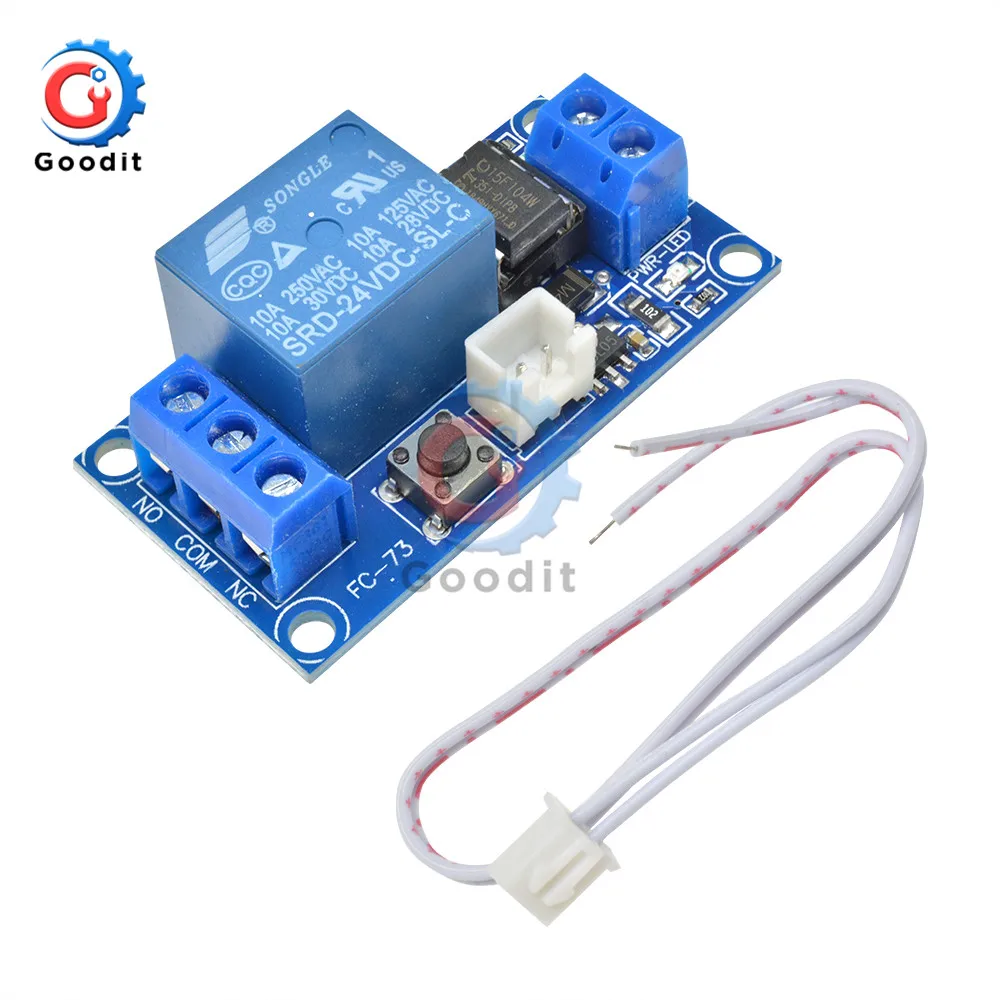 DC 5V 12V 24V Светодиодный светильник цифровой время задержки 1 канал реле цикл